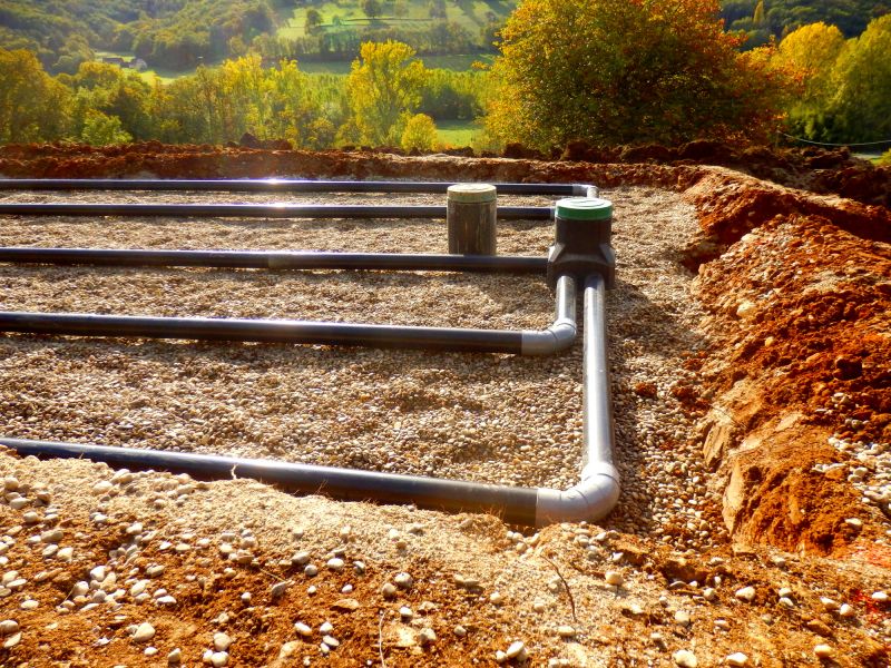Sewage Field Installation